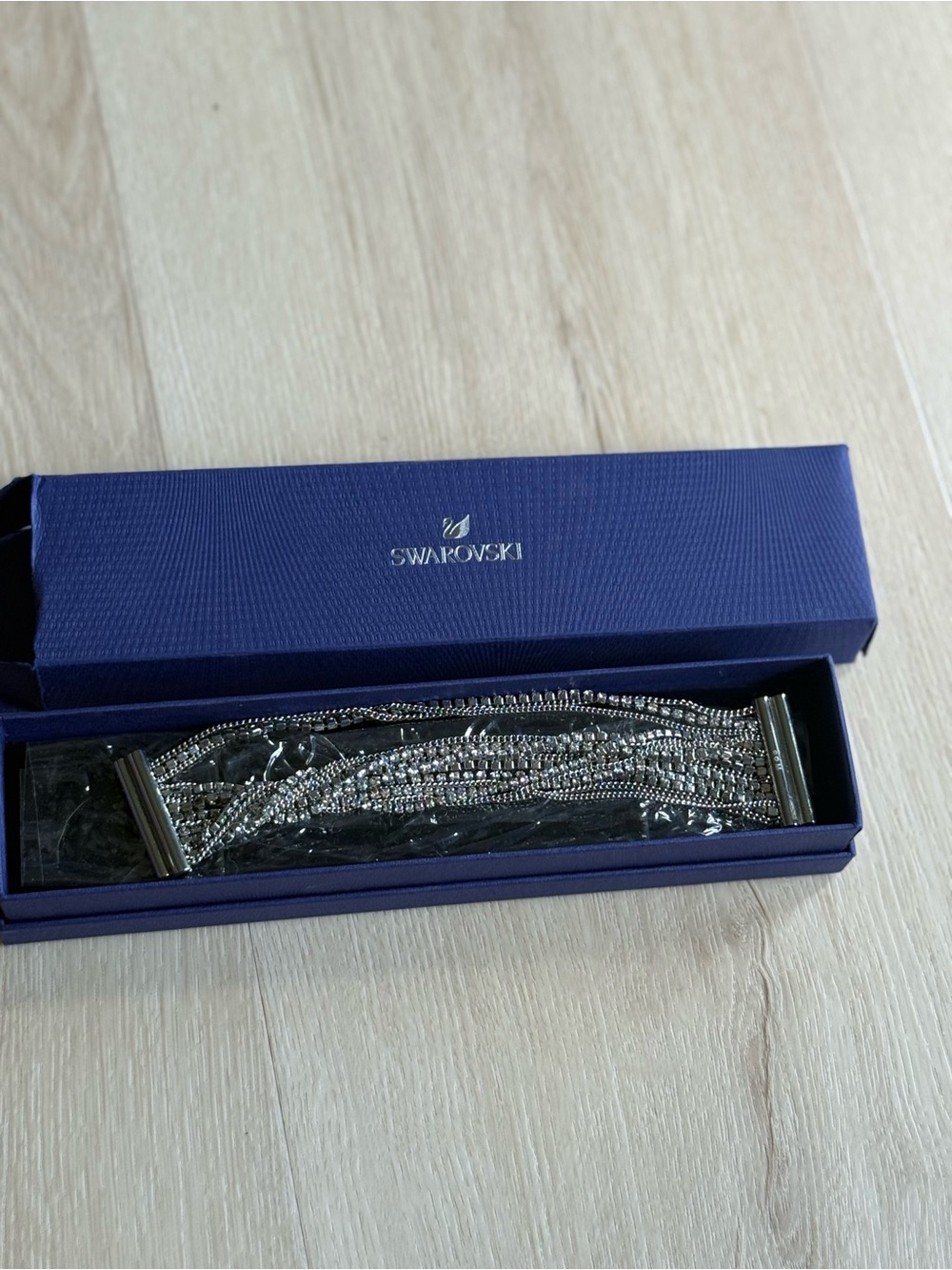 Swarovski rhodium fitted Crystal Bracelet